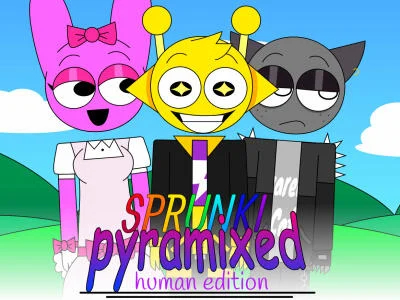 Leikur Sprunki Pyramixed: Human Edition á netinu