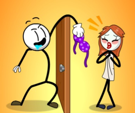 Leikur Tröllþjófur Stickman  á netinu