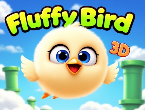 Leikur Fluffy Bird 3d á netinu