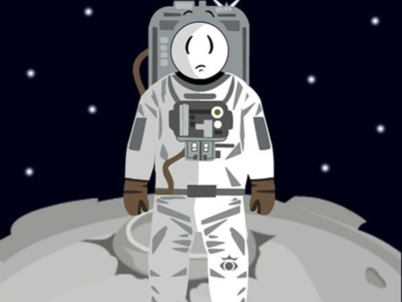 Leikur Stickman í geimnum  á netinu