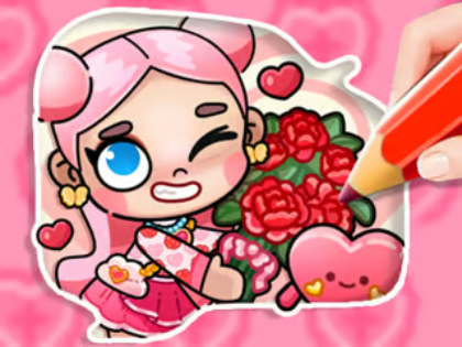 Leikur Litarbók: Avatar Valentine's  á netinu