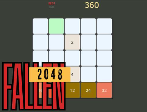 Leikur Fallen 2048  á netinu