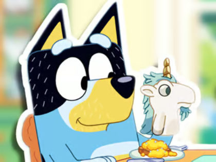 Leikur Jigsaw þraut: Bluey Toy Time  á netinu
