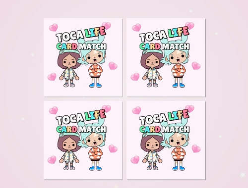 Leikur TOCA Life Memory Card Match  á netinu