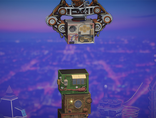 Leikur Steampunk Tower Builder  á netinu