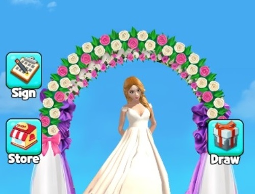 Leikur Bridge Race Wedding Master  á netinu