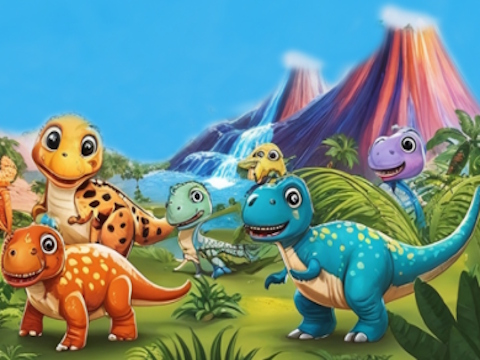 Leikur Baby Dino plánetan  á netinu