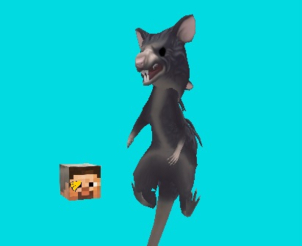 Leikur Ratomilton snúningur floppy minecraft  á netinu