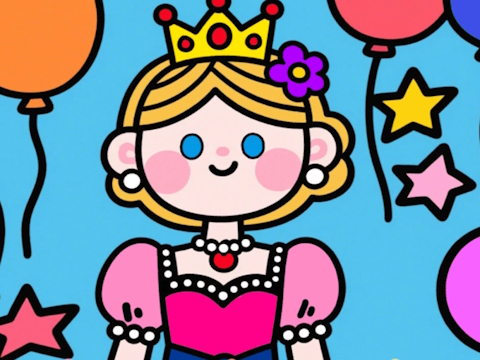 Leikur Litur eftir kóða: Litla prinsessa  á netinu
