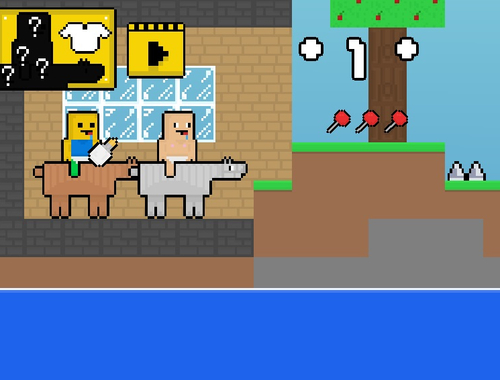 Leikur Elskan noob vs baby obby hestur  á netinu