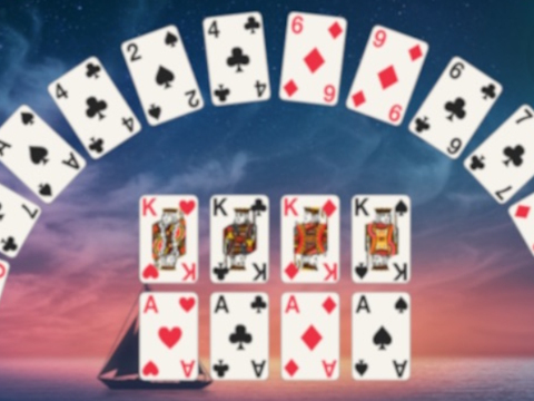 Leikur Crescent Solitaire  á netinu