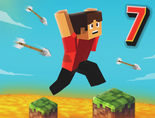 Leikur Parkour Block 7  á netinu