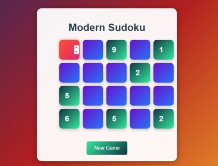 Leikur Nútíma Sudoku  á netinu