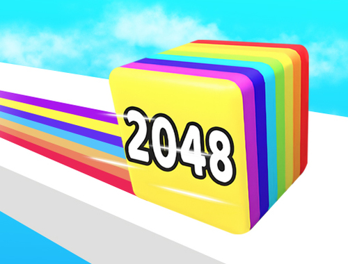 Leikur Jelly Run 2048  á netinu