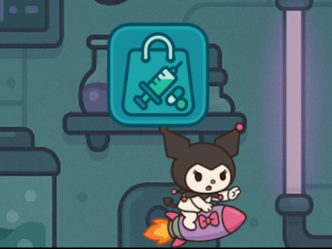 Leikur Kitty Kuro Lab flýja  á netinu