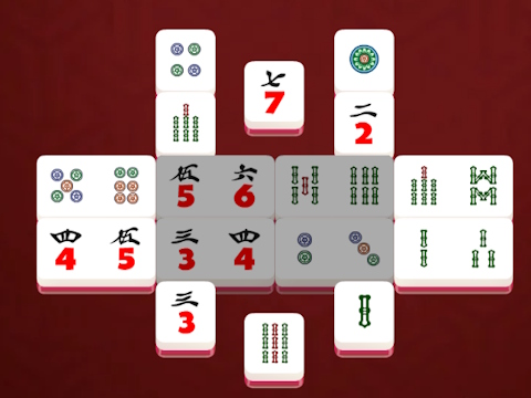 Leikur Shanghai Mahjong tvöfaldir flísar  á netinu