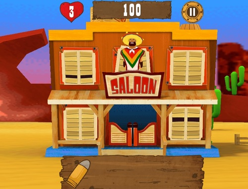 Leikur Saloon rán  á netinu