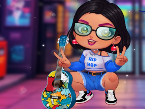 Leikur Stílhrein hiphop stelpa  á netinu
