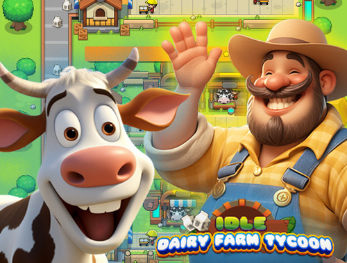 Leikur Aðgerðalaus mjólkurbúi tycoon  á netinu