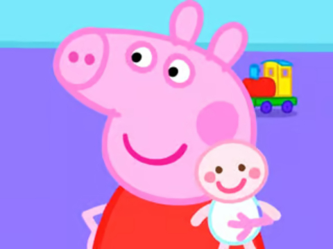 Leikur Jigsaw þraut: Peppa Pig nýtt barn  á netinu