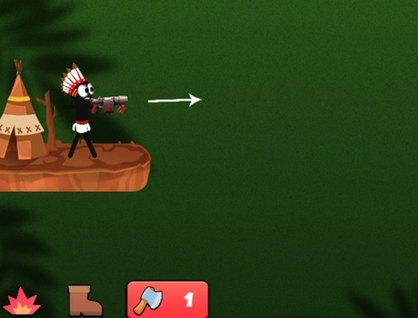 Leikur Stickman Arrow bardaga  á netinu