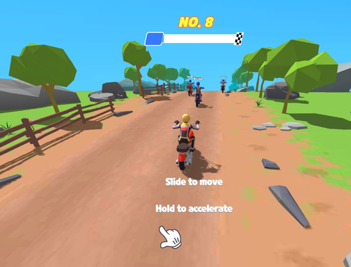 Leikur Moto Attack Bike Racing  á netinu