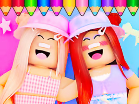 Leikur Litarbók: Roblox bestie  á netinu