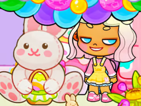 Leikur Jigsaw þraut: Avatar World Easter Party  á netinu