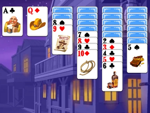 Leikur Solitaire öfugt  á netinu