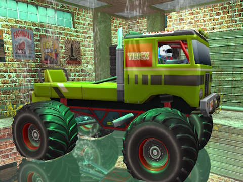 Leikur Raunhæf skrímsli vörubíll Offroad Simulator  á netinu