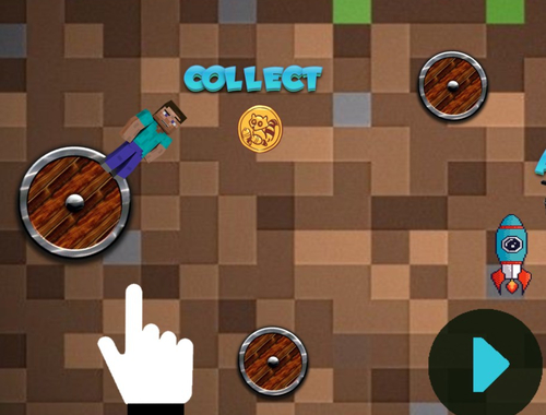 Leikur Mineblock Snúðu og fluguævintýri  á netinu