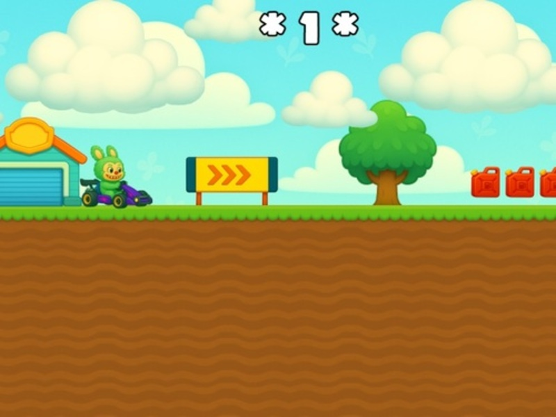 Leikur Labubu Gokart á netinu