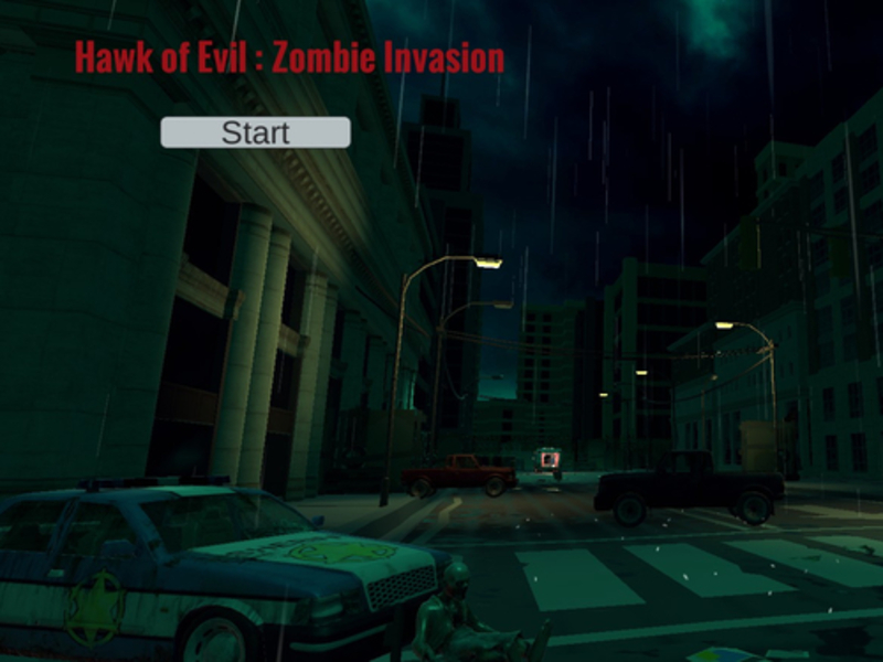 Leikur Hawk of Evil Zombie innrás á netinu