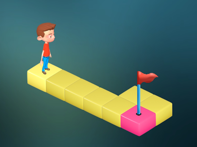 Leikur 3D isometric þraut á netinu