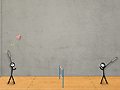 Leikur Stick mynd badminton  á netinu