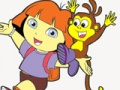 Leikur Dora Explorer litarefni  á netinu