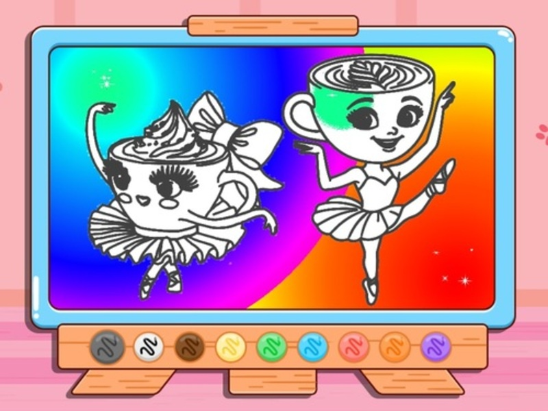 Leikur Litarbók: Ballerina cappuccin á netinu
