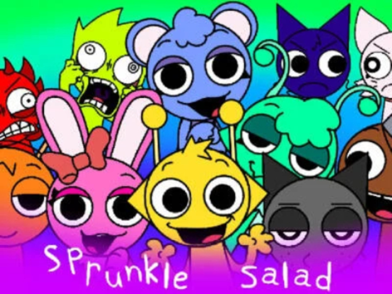 Leikur Sprankle salat á netinu