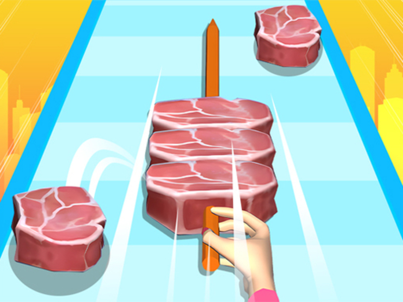 Leikur BBQ Stack Run á netinu