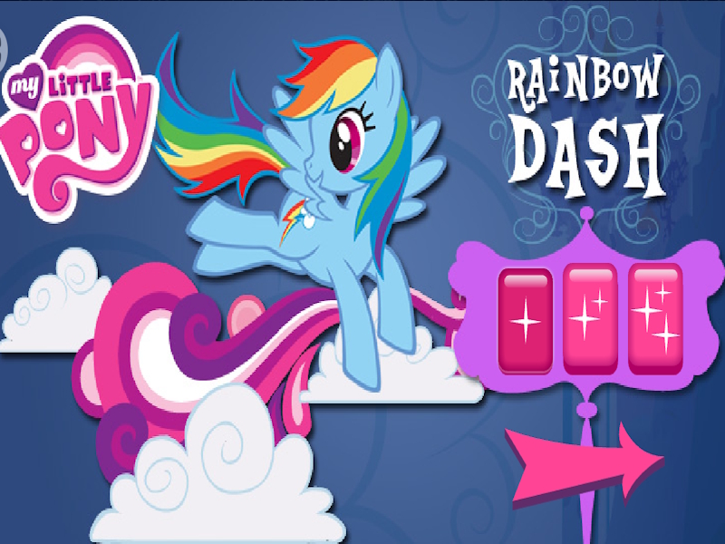 Leikur Skýjabólga Rainbow Dash á netinu