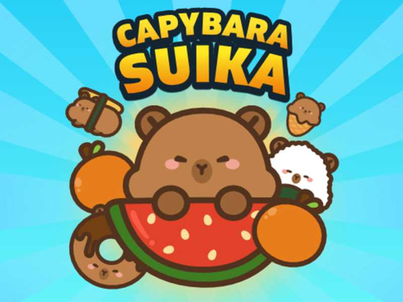 Leikur Capybara Suika á netinu