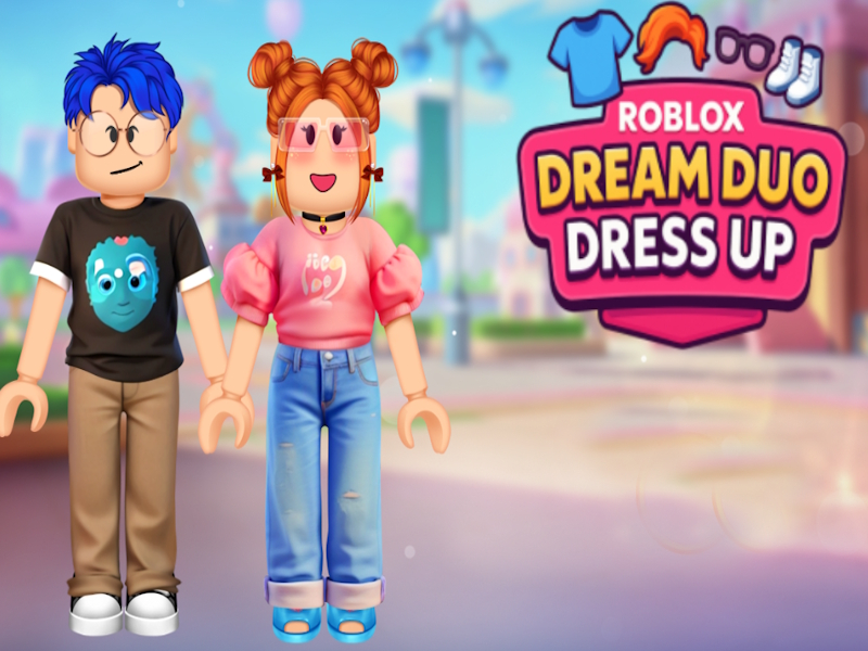 Leikur Roblox Dream Duo klæða sig upp á netinu