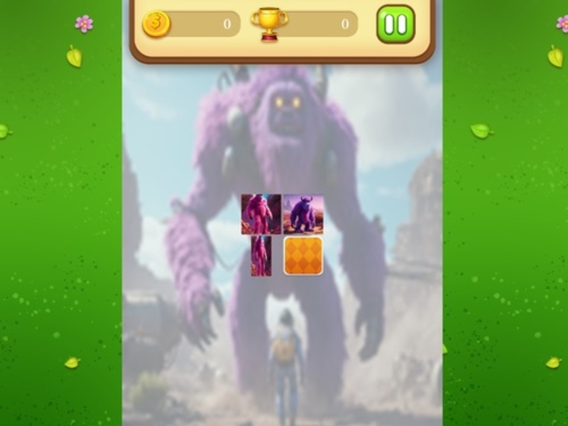 Leikur Yeti minni samsvörun á netinu