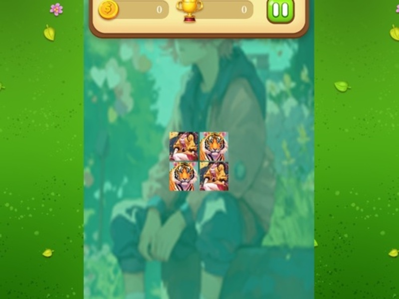 Leikur Anime Tiger minni samsvörun á netinu