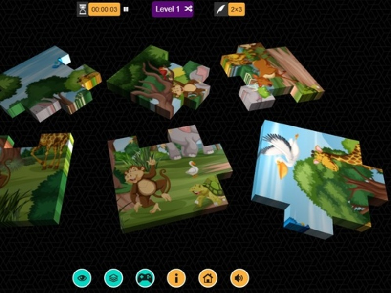 Leikur 3D púsluspil á netinu