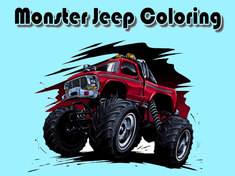 Leikur Monster Jeep litarefni á netinu