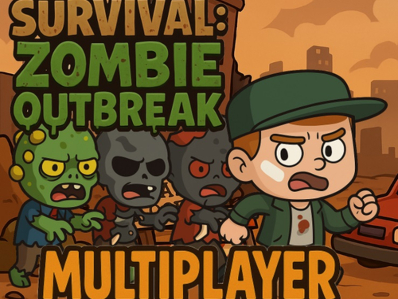Leikur Survival Zombie braust fjölspilari á netinu