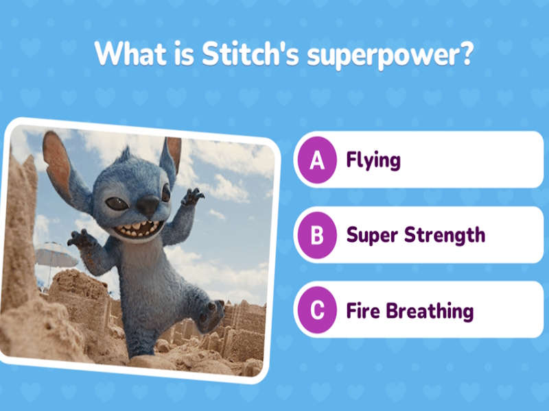 Leikur Lilo & Stitch Quiz Challenge á netinu