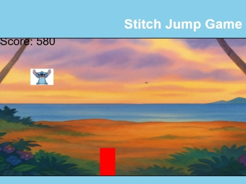 Leikur Stitch Jump Game á netinu