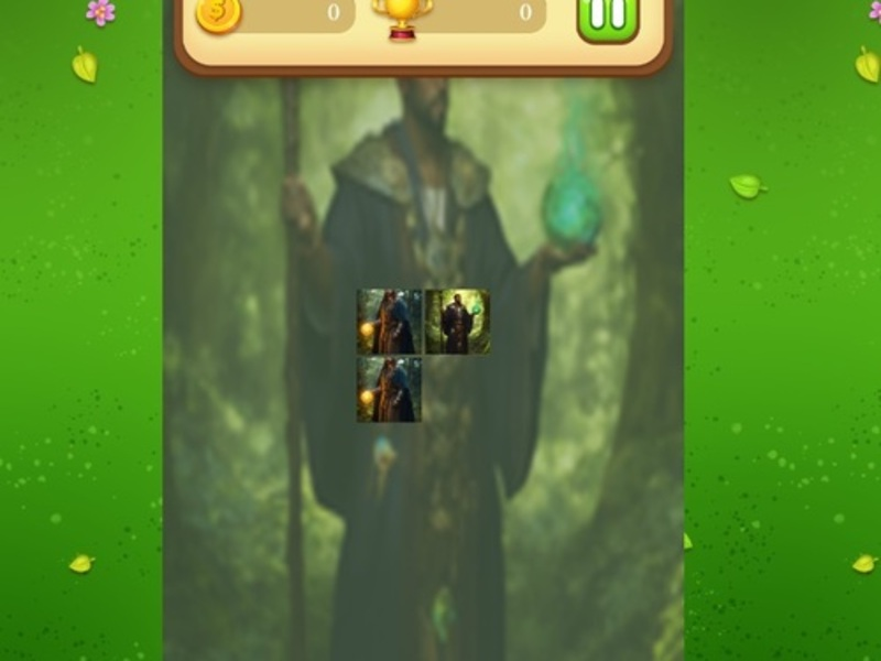 Leikur Nature Druid Memory Match á netinu